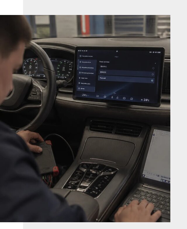 Русификация автомобиля BYD HAN для эксплуатации в Смоленске